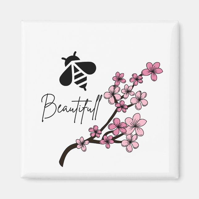 Aimant abeille magnifique (Devant)