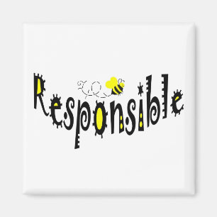 Aimant Abeille responsable