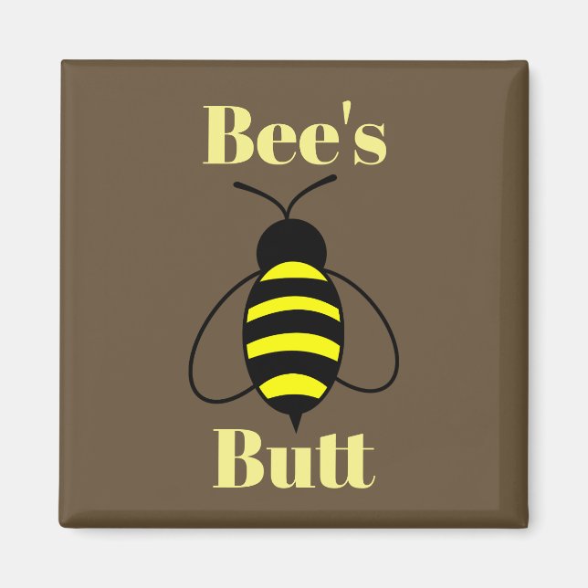 Aimant Abeille sur le bouton magnétique (Devant)