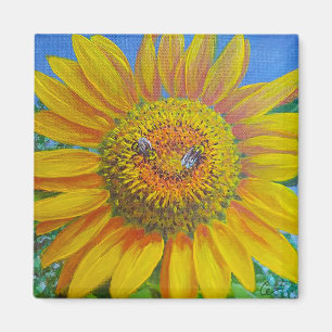 Aimant Abeilles de tournesol