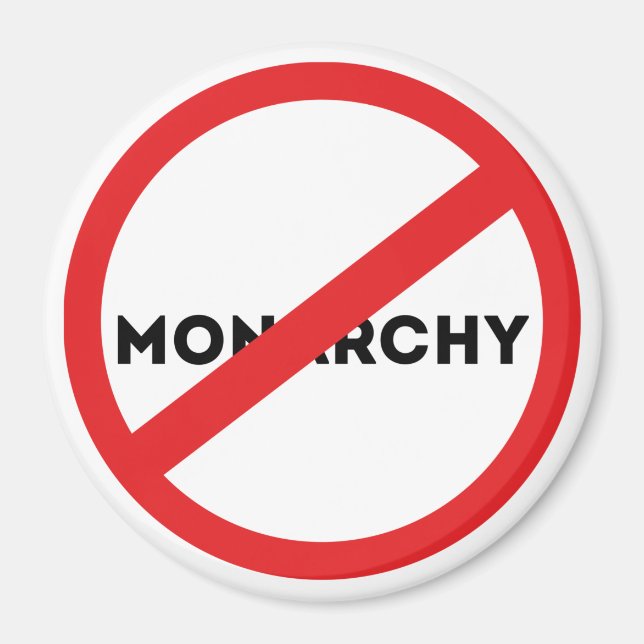 Aimant Abolir la monarchie (Devant)