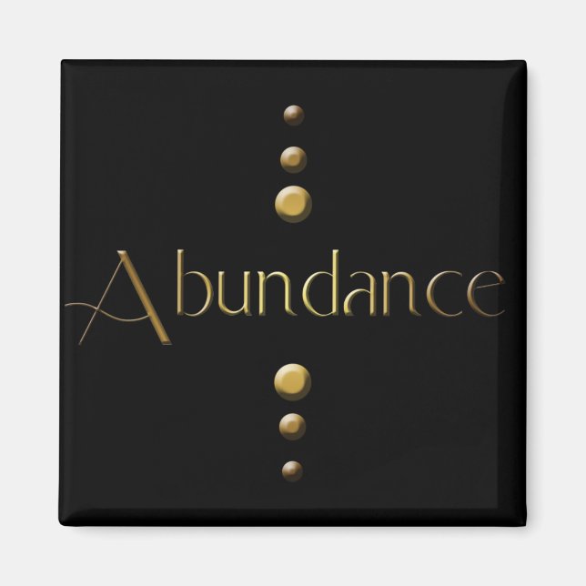 Aimant Abondance 3 points Gold Block et Arrière - plan no (Devant)