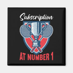 Aimant Abonnement Au Numéro 1 Funny Badminton 2