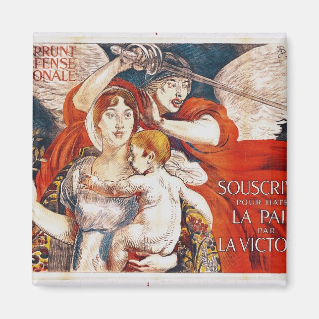 Aimant Abonnez-vous à Hasten Peace by Victory' (Devant)