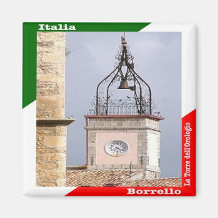 Aimant ABR017 BORRELLO - La Tour de l'Horloge - Réfrigéra