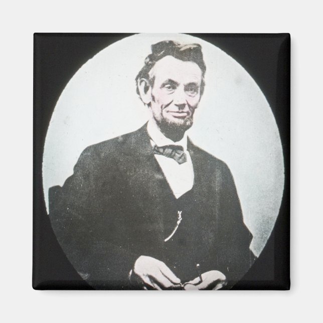 Aimant Abraham Lincoln Vintage Diapositive de lanterne ma (Devant)