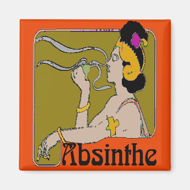 Aimant Absinthe Woman (Devant)