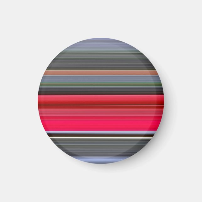 Aimant Abstract #1: Red and Grey (Devant)