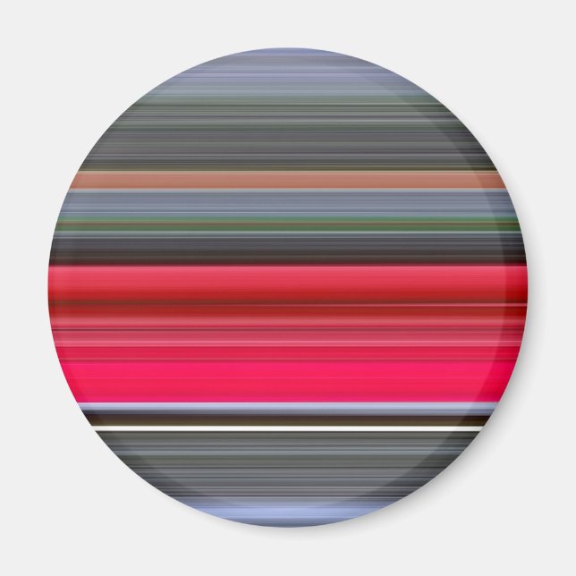 Aimant Abstract #1: Red and Grey (Devant)