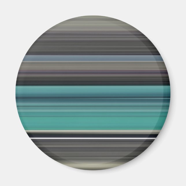 Aimant Abstract #1: Teal and grey (Devant)