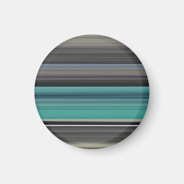 Aimant Abstract #1: Teal and grey (Devant)