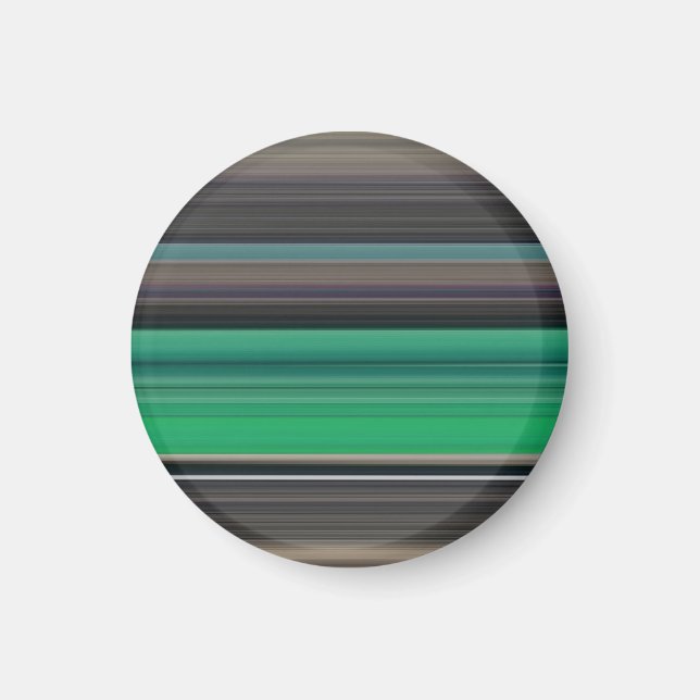 Aimant Abstrait #1 : Vert et gris (Devant)