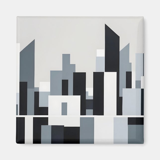 Aimant Abstrait Cityscape Architecture moderne Arrière -  (Devant)