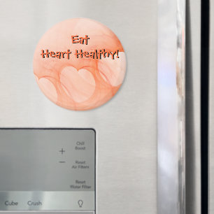 Aimant abstrait de coeur d'orange