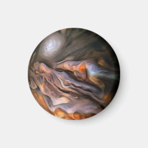 Aimant Abstrait d'une beauté obsédante en ocre et brun