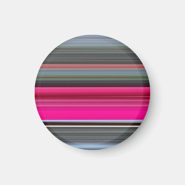 Aimant Abstrait n° 1 : Cerise et gris (Devant)