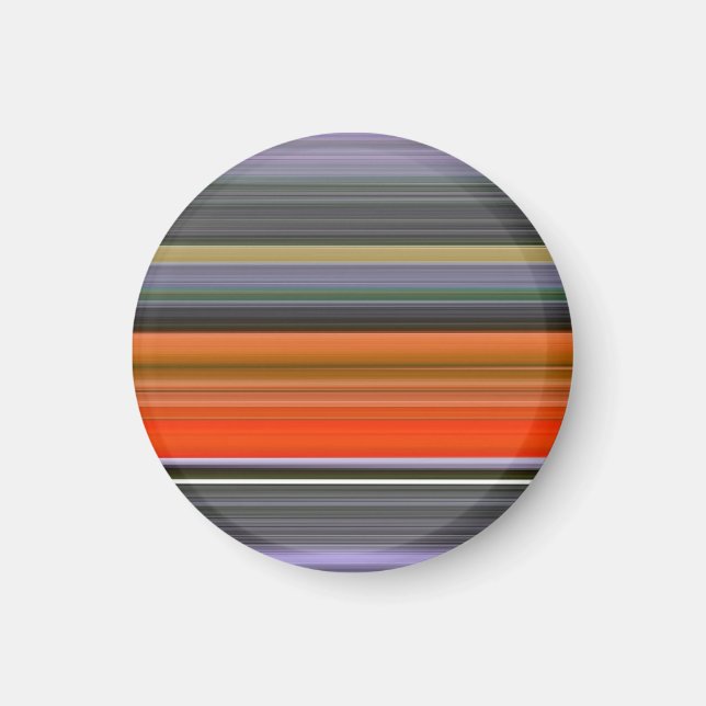 Aimant Abstrait n° 1 : orange et gris (Devant)