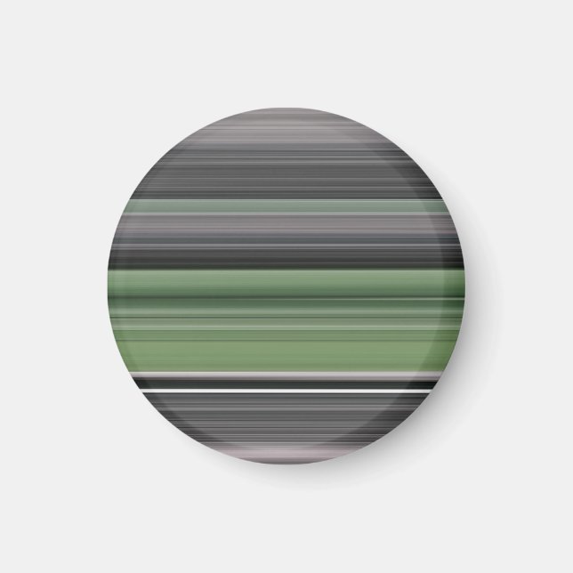 Aimant Abstrait n° 1 : vert olive et gris (Devant)
