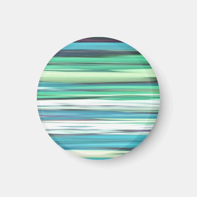 Aimant Abstrait n° 2 : bleu vert d'eau (Devant)