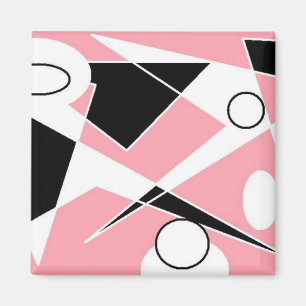 AIMANT ABSTRAIT ROSE DE DIGITAL