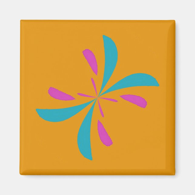 Aimant Abstrait simple Motif de vol papillon (Devant)