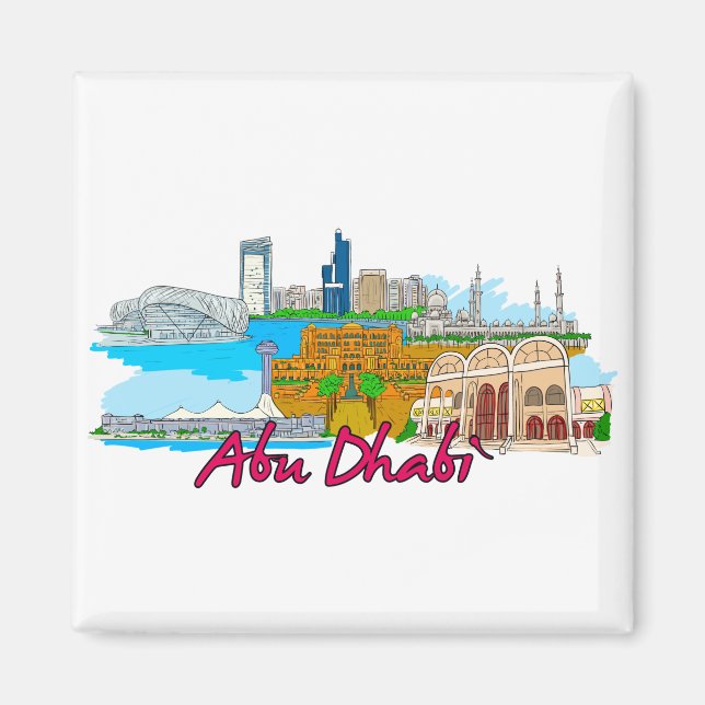 Aimant Abu Dhabi - Arabie saoudite (Devant)