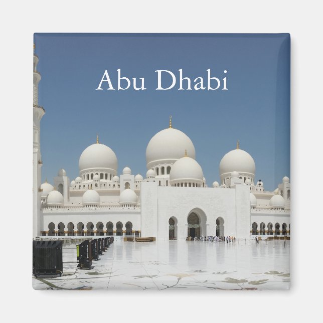 Aimant Abu Dhabi Tourisme Vintage voyage (Devant)