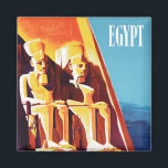 Aimant Abu Simbel Egypt voyage vintage<br><div class="desc">Abu Simbel Égypte aimant voyage vintage</div>