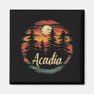 Aimant Acadia - parc national américain vintage hommes fe