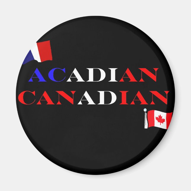 Aimant Acadien canadien (Devant)