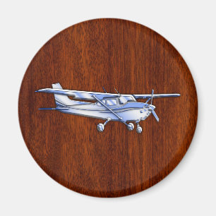 Aimant Acajou classique de vol de Cessna de chrome