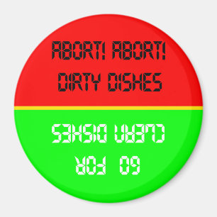 Aimant Accéder À L'Aimant Lave-Vaisselle Rouge/Vert