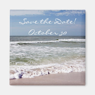 Aimant Accident de vagues sur la plage sablonneuse