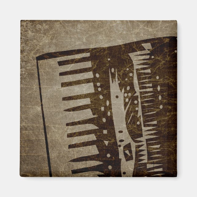 Aimant accordéon vintage (Devant)