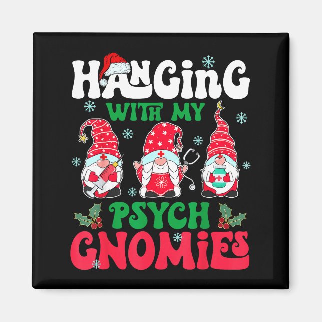 Aimant Accroché Avec Mes Psyché Gnomes Infirmière Gnome D (Devant)