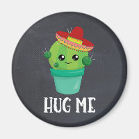 Accrochez-moi Cactus dans un Sombrero sur un table
