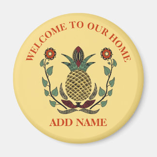 Aimant Accueil, ajouter le texte Ananas