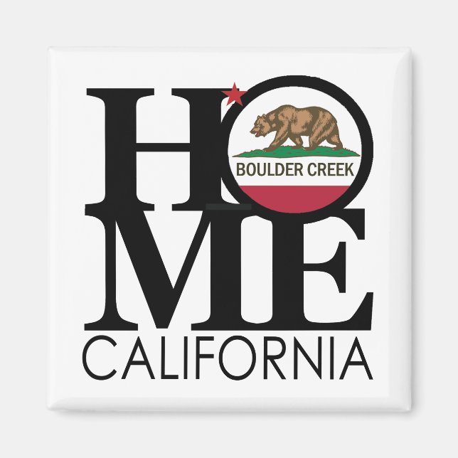 Aimant ACCUEIL Boulder Creek Californie (Devant)