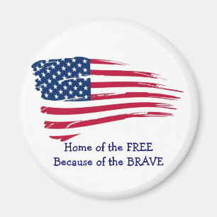 Aimant Accueil du drapeau Free Wavy