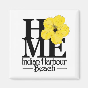 Aimant ACCUEIL IndianHarbour Beach Hibiscus jaune