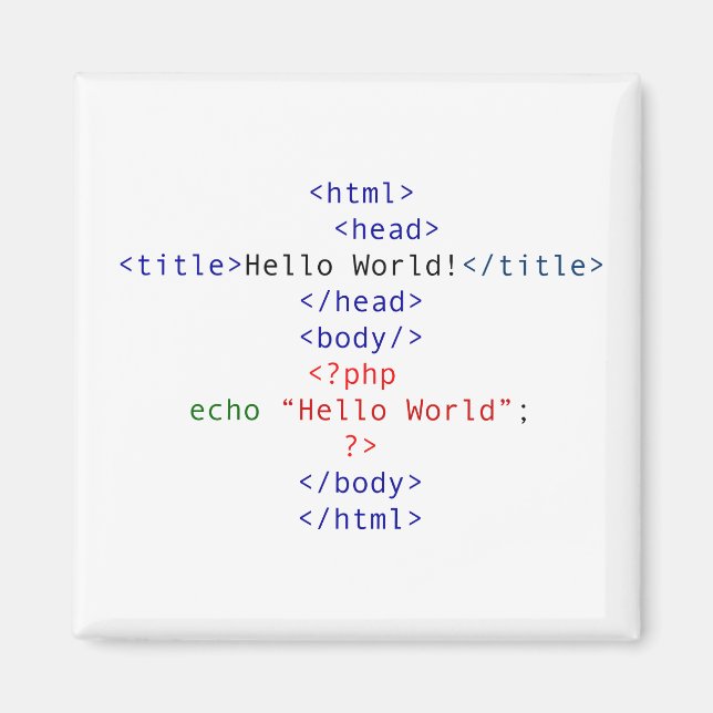 Aimant Accueil php geek (Devant)