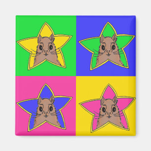 Aimant Accumulez l'original animal de dessin des couleurs