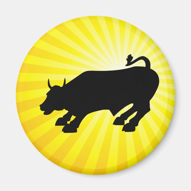 Aimant Accuser Black Bull de Wall Street (Devant)