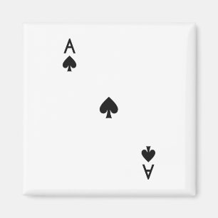 Aimant Ace De Pique Costume Royal Flush Halloween Jouer