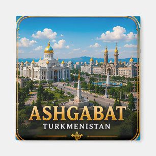 Aimant Achgabat Turkménistan Asie centrale Voyage 📍