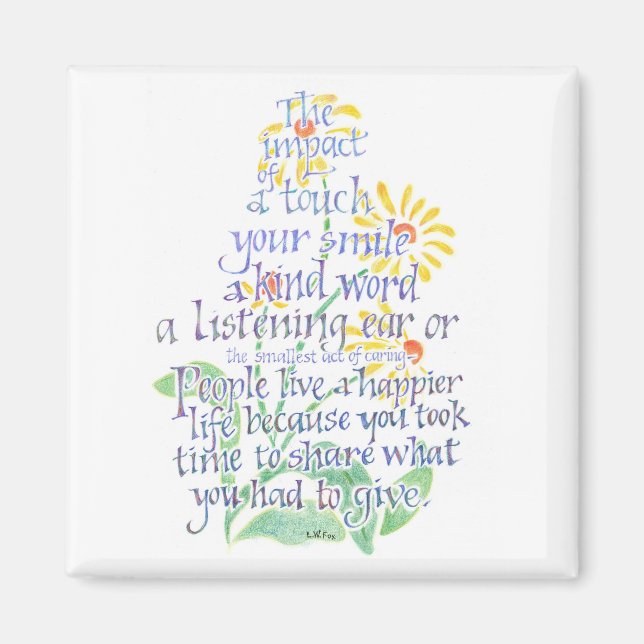 Aimant Acte de l'aimant de soin (Devant)