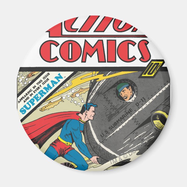 Aimant Action Comics - août 1939 (Devant)