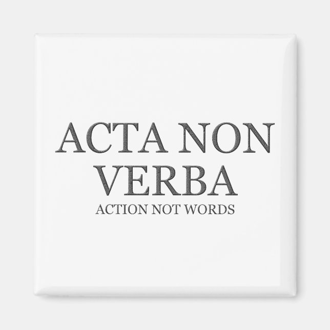 Aimant Action pas mots - sombre (Devant)