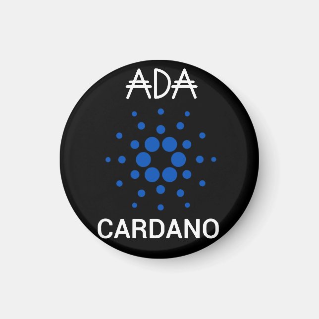 Aimant ADA Cardano Crypto Coin Poster (Devant)