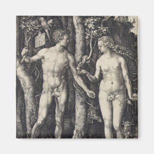 Aimant Adam et Eve Engraving par Albrecht Durer